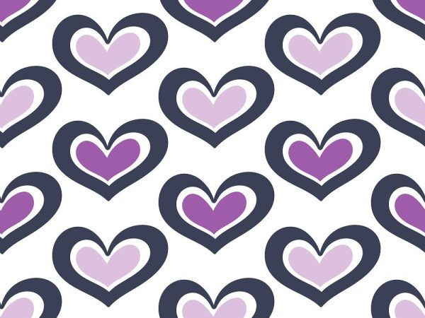 XOXO Hearts Pattern #1 Fabric