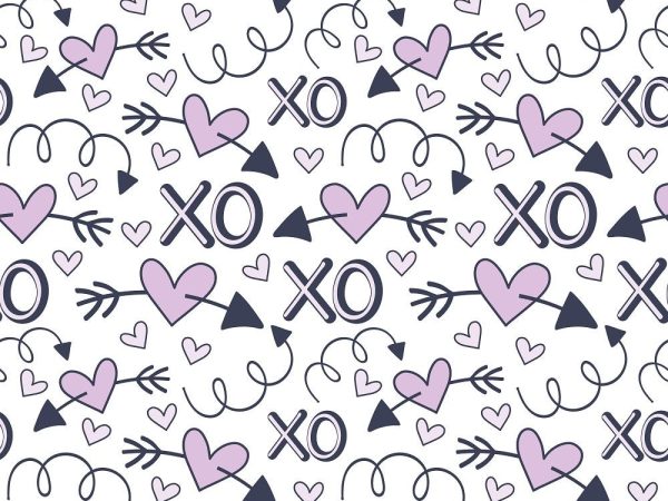 XOXO Hearts Pattern #5 Fabric