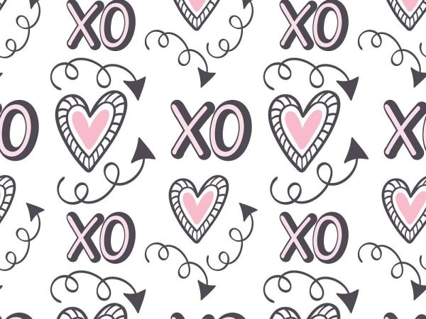 XOXO Hearts Pattern #17 Fabric