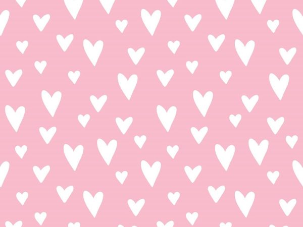 XOXO Hearts Pattern #10 Fabric - Pink
