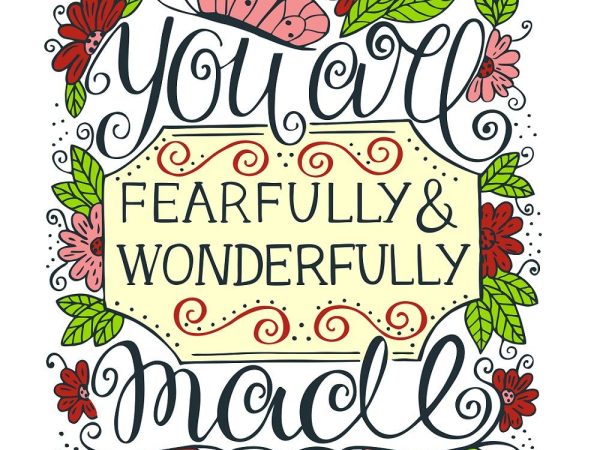 You Are Fearfully & Wonderfully Made Fabric Panel