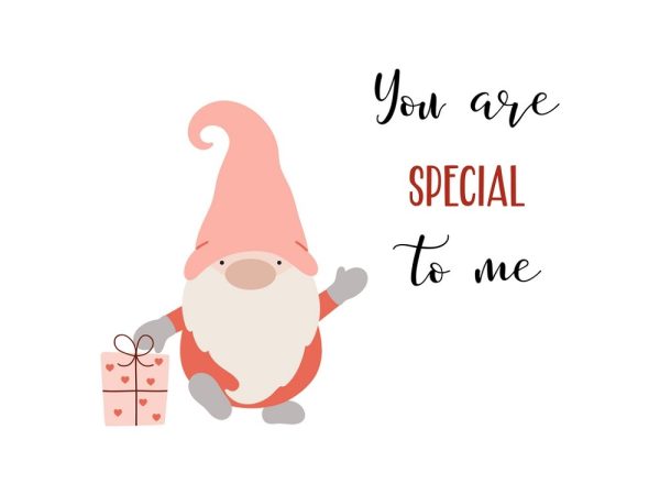 You Are Special To Me Gnome Fabric Panel