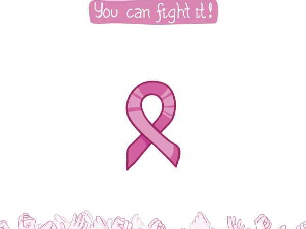 You Can Fight It Breast Cancer Fabric Panel