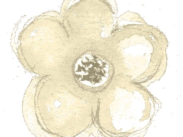 Yellow Flower Fabric Panel