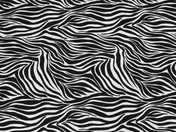 Zebras Fabric Collection - Black Zebra Stripes